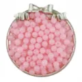 6mm 8mm pink acrylic jelly round beads DIY handmade bracelet jewelry making accessories - 6mm with 1mm Hole (100 Pcs/Pack) / Pink