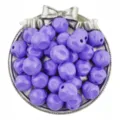 16mm Purple Acrylic Fig Beads Bulk Loose Beads DIY Bracelet Hair Tie Jewelry Craft Accessories - 10 Pieces/Pack / Purple