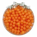 6/8mm acrylic jelly round beads bulk for DIY jewelry making, bracelets, and handmade crafts. - Orange