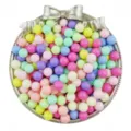 Colorful acrylic round beads for DIY jewelry making and handmade crafts accessories. - 6mm 100 Pieces/Pack / Random Mixed Colors