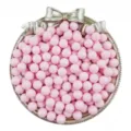 6mm 8mm pink solid round acrylic beads without holes DIY jewelry making craft supply - 6mm 100 Pieces/Pack / Pink