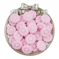Pink acrylic sunflower loose beads 20mm DIY handmade jewelry making accessories for bracelets - 10 Pieces/Pack / Pink