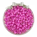 Acrylic barrel beads 6x5mm pink loose beads for DIY handmade jewelry bracelets crafting accessories - 6mm Aperture 3mm / Rose Red