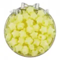 Acrylic jelly star beads 14mm large hole bulk beads for DIY handmade bracelets jewelry making - 30 Pieces/Box (14mm) / Yellow