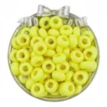 13mm acrylic large hole wheel beads spacer beads for DIY jewelry making crafts bracelets - 30 Pieces/Pack / Yellow