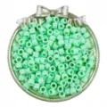 6x5mm acrylic barrel beads mint green cylinder craft beads for handmade DIY jewelry bracelets. - 6mm Aperture 3mm / Green