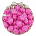 18x16mm Pink Acrylic Cat Paw Beads DIY Loose Beads with Horizontal Hole for Jewelry Making - 10 Pieces/Pack / Rose Red