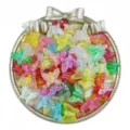 16x13mm Acrylique Coloré Transparent Papillon Perles Vrac DIY Bijoux Accessoires Détails - 50 Pièces / Couleurs Mélangées Aléatoires