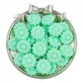 20mm acrylic sunflower beads for DIY bracelets necklaces handmade jewelry making accessories. - 10 Pieces/Pack / Green
