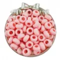 13mm pink acrylic large hole abacus beads wheel loose beads for DIY jewelry making accessories. - 30 Pieces/Pack / Orange