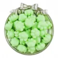 Acrylic green cat paw beads for DIY jewelry making, handmade bracelets, necklaces, and accessories. - 10 Pieces/Pack / Fruit Green