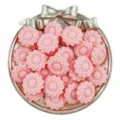 Pink acrylic sunflower beads, 20mm flower spacer loose beads for DIY jewelry making crafts. - 10 Pieces/Pack / Orange