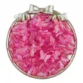 Perles papillon en acrylique rose pour bijoux DIY, perles de loisirs transparentes 16x13mm. - 50 Pièces / Rouge