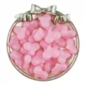 22mm acrylic jelly heart beads pink loose beads diy bracelet jewelry making accessories - 22mm, 10 pcs/pack / Orange