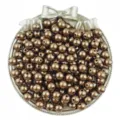 3-12mm ABS imitation pearl beads metallic bronze loose round beads DIY jewelry making accessories - Coffee
