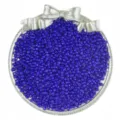 Dark purple glass seed beads 2-3-4mm loose DIY jewelry making bracelets necklaces accessories - 3mm Pack / Sapphire Blue