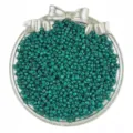 Dark green glass seed beads detail, smooth finish loose beads for DIY handmade jewelry crafting accessories. - Dark Green