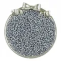 Glass seed beads 2 3 4mm silver metallic color DIY jewelry making accessories for bracelets necklaces - Silver