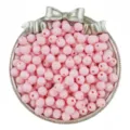 8mm pink acrylic faceted diamond beads loose beads handmade DIY jewelry accessories set - 50 Pieces/Pack / Pink