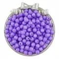 8mm acrylic faceted beads purple diamond shaped loose beads for DIY handmade jewelry making accessories - 50 Pieces/Pack / Purple