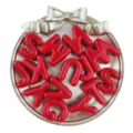 20mm Acryl Buchstaben Perlen rote Alphabet Anhänger DIY Schmuckherstellung Schuhe Zubehör - Rot
