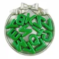20mm Acryl grosse Loch Alphabet Buchstaben Perlen fur DIY handgemachte Schmuck Accessoires. - Grün