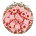 12mm pink acrylic square alphabet letter beads for DIY handmade jewelry bracelets and crafts. - 20 Pieces/Pack / Orange