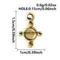 Edelstahl Sonnen Anhänger Lünette 18k vergoldet DIY Schmuck Zubehör Komponente. - Kreuz-Sonne-Anhängerbasis (S3585-G) / Gold