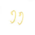 Boucles d'oreilles croissant de lune dorées design moderne minimaliste bijoux mode élégants - W80234 Style Doré