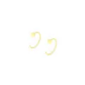 Boucles d'oreilles créoles étoiles dorées minimalistes pour femmes, bijoux tendance chic. - W80233 Style Doré