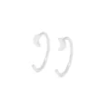 Manchettes d'oreille lune argentées minimalistes pour femmes, ensemble tendance chic. - W80234 Style Argenté