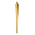 Gold Stainless Steel Cone Pendant DIY Jewelry Accessory Charm for Necklace Earrings - 2.8cm Long Cone / Gold