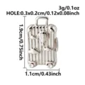 316 Edelstahl 3D Koffer Anhänger DIY Schmuck Zubehör Charm mit detaillierten Maßen - Koffer (B278-S)