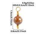 Naturstein Perlen Verbinder DIY Schmuck Anhänger Zubehör mit detaillierten Größendaten. - Tigerauge (B58)