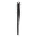 Stainless steel cone pendant charm with welded ring for DIY jewelry making earrings bracelets. - 2.8cm Long Cone / Black