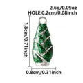 Roestvrij staal groen glitter groente hanger bedel voor DIY armband ketting sieraden maken - Bamboespruitvorm (B167-S) / Zilver