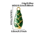 Roestvrijstalen groene glitter bamboescheut bedel hanger diy sieraden maken accessoires - Bamboespruitvorm (B167-G) / Goud