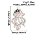Colgante de medusa hueca plateado con esmalte rosa, accesorio de joyería DIY. - Colgante de Medusa (S3472) / Plata Y Rosa