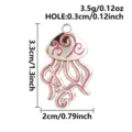 Ins dulce fresco hueco medusa esmalte colgante diy collar pulsera accesorios de joyas - Colgante de Medusa (S3472) / Plata Y Rosa Rojo