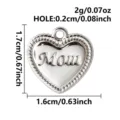 Retro heart pendant DIY jewelry accessory for necklace bracelet keychain Mother's Day - Retro Mom Heart Style (S3520-S)