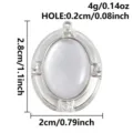 Stainless steel oval pendant charm with natural shell inlay, DIY jewelry accessory, silver tone. - S3278-Oval (S3278) / 2.8x2cm / Silver (White Shell)
