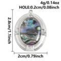 Stainless steel oval pendant with natural shell for DIY bracelet necklace jewelry making. - S3278-Oval (S3278) / 2.8x2cm / Silver (Abalone Shell)