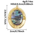Stainless steel oval pendant 18k gold plated natural shell DIY charm dimension details - S3278-Oval (S3278) / 2.8x2cm / Gold (Abalone Shell)
