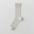 Men's thin summer mulberry silk mid-tube socks, breathable solid color business casual socks. - One Size / Beige Grey