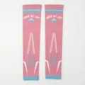 Women sports compression leg sleeves running cycling fitness pink knitted support guards - One Size / Pink