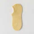 Calzini da barca estivi donna design a rete traspirante corti antiscivolo tinta unita - Taglia unica / Giallo chiaro