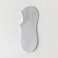 Light gray low cut invisible boat socks for women, breathable summer mesh short cotton socks. - One Size / Dark Gray