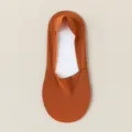 Ice silk invisible boat socks for women, shallow mouth summer thin anti-slip variant. - One Size / Caramel color