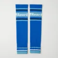 Blue sports compression leg sleeves for women, running yoga fitness outdoor cycling knee support. - One Size / Blue