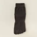 Calzini da uomo in puro cotone a cinque dita tubolari traspiranti variante marrone - Taglia unica / Grigio scuro
